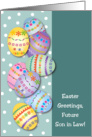 Easter, Future Son in Law, eggs card