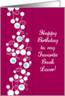 Happy Birthday to Book Lover, Bookmark gift card