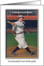 Congratulations, Induction into Baseball Hall of Fame card