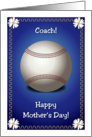Mother’s Day, Softball Coach card
