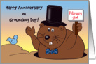 Wedding Anniversary on Groundhog Day, Feb. 2 card