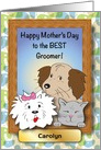 Mother’s Day to Pet Groomer, personalized card