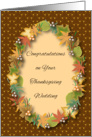 Congratulations Thanksgiving Wedding, leaves card