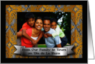 Dia de La Raza Custom Photo Our Family to Yours card