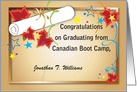Congratulations, Graduation Canadian Boot Camp card