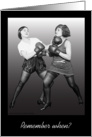 Vintage Birthday to Sister, turning 40, ladies boxing card