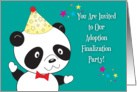 Adoption Finalization Party Invitations, panda card