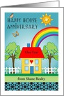 Happy House Anniversary custom year & realtor name card