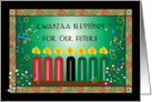 Kwanzaa Blessing for a Child, candles card