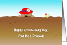 Groundhog Day for Red Hat Friend card