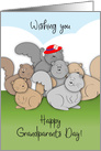 Grandparents Day Red Hat Friend, squirrels card