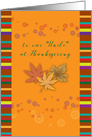 Thanksgiving to Like an Uncle, autumn leaves card