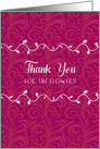 Thank You for Flowers Gift card