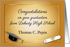 Custom Congratulations, High School Graduation card