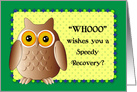 Get Well, Glaucoma Surgery, owl card