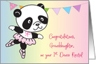 Congratulations, Granddaughter, 1st Recital, Panda card