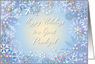 Happy Holidays to Paralegal, Snowflakes card
