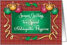 Season’s Greetings Naturopathic Physician, Ornaments, Holly card