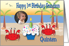 Happy 1st Birthday, Quinten card