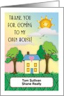 Custom Thank You for Coming to Open House card