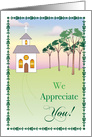 Pastor’s Wife Appreciation, Church, Trees card