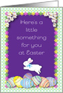 Easter Money/Gift Card Enclosed, Bunny, Eggs card