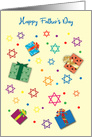 Father’s Day for Rabbi, Stars of David card