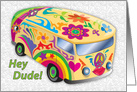 Getting Older Birthday, Hippie Van card