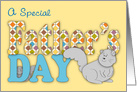 Special Needs Child Father’s Day, Squirrels card