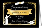 Custom Congratulations for Juris Doctor Degree, Male card