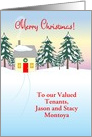 Custom Merry Christmas for Tenant, House card