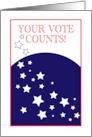 Remember Your Vote Counts Message card
