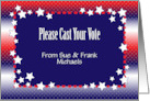 Custom Cast Your Vote Message card