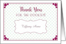 Custom Name Thank You For Cookies card