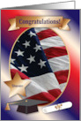 Custom Congratulations High School Graduation Military card