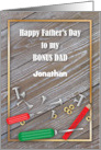 Bonus Dad Custom Name Father’s Day card
