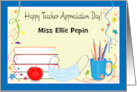 COVID 19 Teacher Appreciation Day Custom Name card