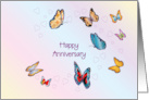 Butterflies Coming Out Anniversary card