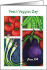 Happy Fresh Veggies Day June 16th card