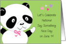 National Say Something Nice Day June 1st card