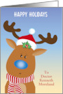 Custom Happy Holidays Ear Nose Throat Doctor card