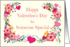 General Valentine’s Day Flowers Hearts card