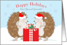 Happy Holidays Hair Removal Specialist Hedgehogs card