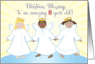 Christmas Blessings Eight Year Old Angels card