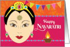 Happy Navaratri Goddess Durga Festival card