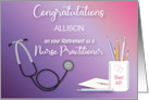 Custom Congratulations Nurse Practitioner Retirement card
