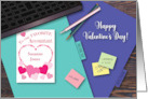 Accountant Custom Name Valentine Folders Laptop card