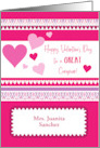 Custom Valentine’s Day For Caregiver Hearts card