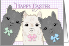 Alpacas Happy Easter card