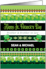 Custom Names Brother And Brother In Law St. Patrick’s Day card